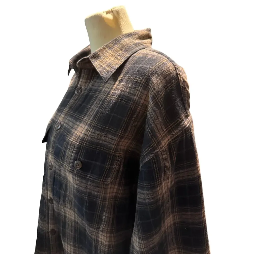 Arrow Blue Jeans Co. Vintage Sherpa Lined Workwear Flannel Jacket, Men's Large